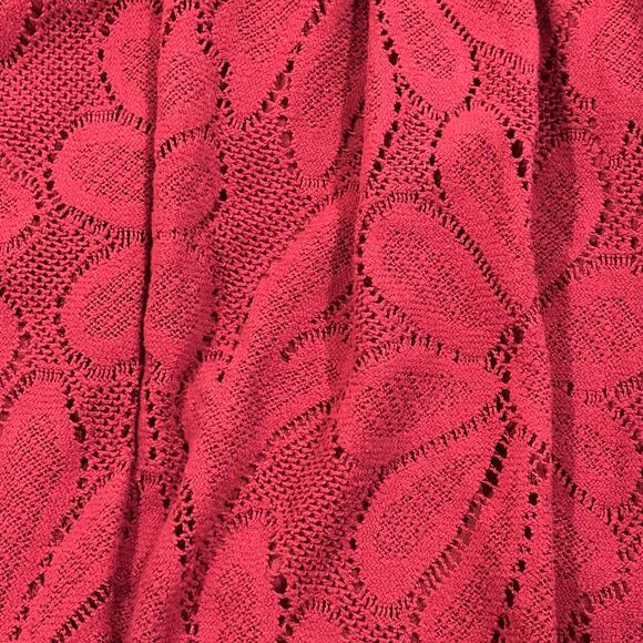 Womens Dress XS  Mini Fit & Flair Maroon Lace Floral  Floral Lauren Conrad - Picture 3 of 8